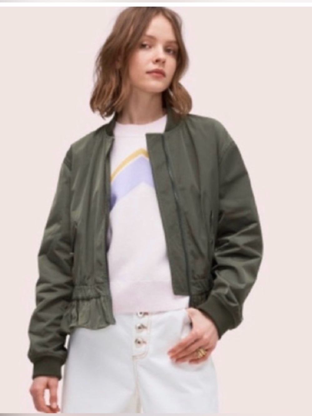 kate spade Olive Green Women's Bomber Jacket